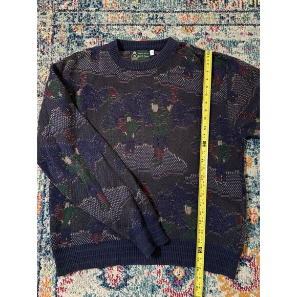 Vintage Patrick James Golfer Crewneck‎ Grandpa Sweater Size Large Made in USA - Picture 5 of 6